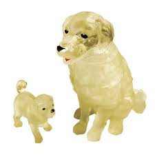 Pretend play, games & puzzles, action figures Dog And Puppy 3d Crystal Puzzles