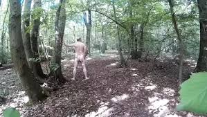 Nackt im öffentlichen Bluebell Hill Wald Kent am Gay0Day
