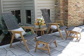 Baden Teak Patio Chair With Cushions And Ottoman Joss Main In 2020 Backyard Furniture Patio Decor Teak Patio Furniture