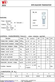 Vcbo = 1500 v 2. 9014 Datasheet Npn Silicon Transistor