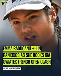 A gutsy win for Emma Raducanu 💪 The Brit booked a second-round clash  versus Iga Swiatek with a gritty opening victory ⬇️