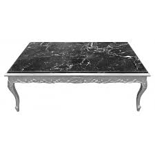 As the name suggests, a trunk coffee table can double as a trunk so the owner can store items within its middle such as tea sets, books, toys, decorations, etc. Large Coffee Table Baroque Style Silvered Wood And Black Marble