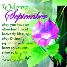 Pin By Marie On Glitter Welcome September New Month Wishes New Month Greetings