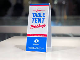 2 Sided Plastic Table Tent Mockup Psd Branding Mockups Psd Free Mockup Mockup Free Psd
