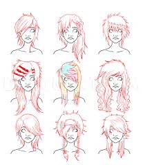 Check out our gallery of super sexy hairstyles! How To Draw Scene Hair Scene Hair Step By Step Drawing Guide By Neekonoir Dragoart Com