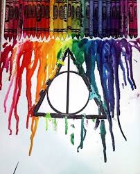 The Deathly Hallows Harry Potter Artwork Harry Potter Painting Harry Potter Drawings