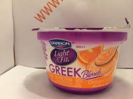 Buy dannon light and fit greek nonfat yogurt variety pack (5.3 oz., 18 pk.) : Crazy Food Dude Review Dannon Light Fit Greek Blends Orange Cream Greek Yogurt
