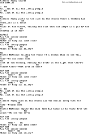 Eleanor Rigby Ukulele Chords Songs Ukulele Chords Guitar Songs