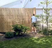 Installing a Bamboo Friendly Fence on a Chain Link Fence