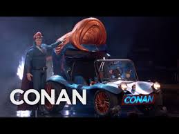 After writing for saturday night live and the simpsons, o'brien landed a prime spot hosting late night and has hosted two shows since: Conan Unveils His Superhero Vehicle Conan On Tbs Youtube