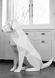 Geometric Animal Sculptures From Ben Foster Inspiration Grid Geometric Animals Cardboard Sculpture Geometric Sculpture
