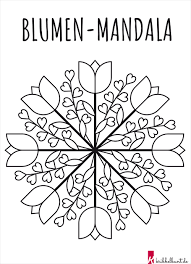 ▷ 1001 + coole mandalas zum ausdrucken und ausmalen. Mandala Blumen Mandala Mit Blumen Pdf Kribbelbunt