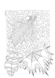 Herfst Bladeren Doodle Kleurplaten Kleuren Bladeren