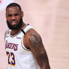 Lakers star lebron james, middle, greets fan james goldstein during game 5 of the nba finals in july. Lakers Star Lebron James Is Pissed Off About Not Winning Mvp Silver Screen And Roll