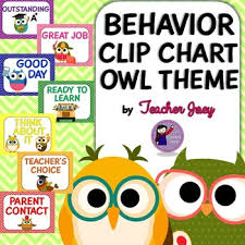 owl theme behavior chart classroom themes owl theme