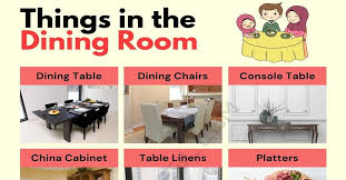 Dining room tables and chairs need to function on a daily basis while still maintaining a sense of elegance. Dining Room Furniture List Of Essential Objects In The Dining Room 7esl