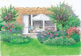 Ein Schoner Rahmen Fur Die Terrasse Stauden Landschaftsdesign Diy Gartenprojekte