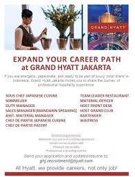 Grand Hyatt Jakarta Jobs News 2018
