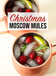 Christmas Moscow Mule Recipe Ginger Beer Perfect Cocktails Moscow Mule Recipe