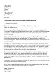 3 Contoh Cover Letter Dalam Bahasa Melayu Untuk Fresh Graduate Career Resources