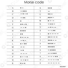 The dots and dashes of morse code referred to the indentations made in paper to record the long and short signals. International Morse Code Stock Vector Crushpixel