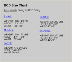 Sherwood Bcd Size Chart Www Bedowntowndaytona Com