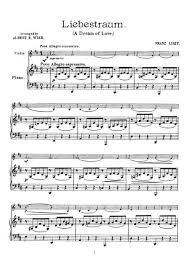 Liszt Liebestraum A Dream Of Love For Violin Amp Piano Vn003 By Franz Liszt 1811 1886 Digital Sheet Music For Score Solo Part Download Print S0 23062 Sheet Music Plus