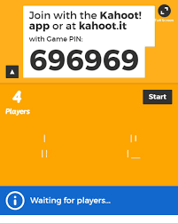 Lookup kahoot answers by id for public kahoots (proof of concept) 1: Join With The Kahoot App Or At Kahootit With Game Pin Full Screen 696969 4 Players Start I Waiting For Players Kahoot Meme On Me Me