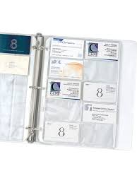 Your business card is a tangible item which you'll be remembered by. C Line Business Card Holders Without Tabs 8 18 X 11 14 3 Hole Punched Pack Of 10 Office Depot