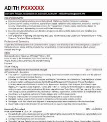 salesforce business analyst resume