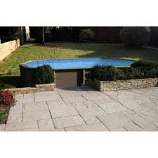 Piscine En Beton Naturalis Aspect Bois Decagonale 7 77m X 4 74m X 1 43m Sur Piscineo Piscine Hors Sol Piscine Beton Piscine
