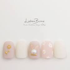 再販11 宝石なうさぎさん ジェル ハローウィンネイル ネイルデザイン 春 キュート ネイル