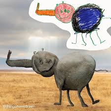 Animals images for kids drawing. Artist Brings His Funny Kids Drawings To Life With Hilarious Digital Art