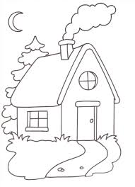 Disegni Per Bambini Piccoli Da Colorare La Casetta Disegno Per Bambini Disegni Da Colorare Disegni Bambini