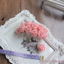 Bend one end and hot glue one rounded rhinestone gem to it. Airyclub 144pcs Lot Rose Flowers Lace Rose Foam Flower Bouquet Solid Color Scrapbooking Diy Wreath Craft Fake Flowers Multicolor Pe