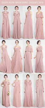 Trending Dusty Rose Bridesmaid Dresses For 2018 Dustyrosewedding Bridalparty Weddingcolors Weddingtr Pakaian Wanita Bunga Gaya Model Pakaian Gaun Perempuan