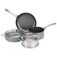 Amazonbasics Batterie De Cuisine A Induction Antiadhesive Multifonction 6 Pieces Pistache Y Co Batterie De Cuisine Cuiseur Vapeur Batterie De Cuisine Induction