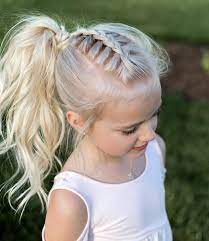 Show Off Her Beautiful Hair In This Formal Ponytail Little Girl Ponytails Dance Hairstyles Kids Hairstyles