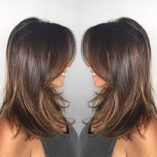 Dark Ash Brown Mid Length Hair With Wispy Layers Haircuts For Medium Hair Hair Styles Haircuts For Long Hair