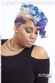 Short Crop With Elongated Fringe And Pastel Color Weavehairstylesshort Edgy Hair Weave Hairstyles Hair Styles
