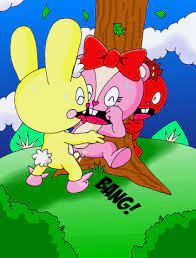 Post 29303: Cuddles Flaky Giggles Happy_Tree_Friends ShadowLink350