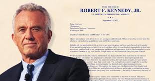 Robert F. Kennedy, Jr.'s open letter to the Democratic National Committee
