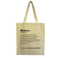 Partagée entre le constat que vous n'en avez absolument aucune foutue idée, et la déception de voir à quel point vous inspirez votre moitié. Cotton Bag Mother Hindbag Fair Trade Cadeau Noel Maman Idee Cadeau Maman Cadeau Maman