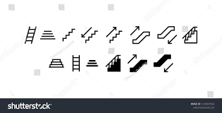 Stairs Icon Design Vector Symbol Staircase Stairway Sponsored Ad Design Icon Stairs Vector Staircase Design Design Traditional Staircase