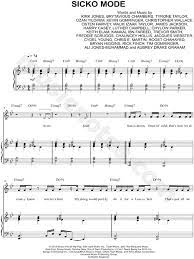 Print And Download Sicko Mode Sheet Music By Travis Scott Sheet Music Arranged For Piano Vocal Chords And Singer Pro In Bb Majo Sheet Music Music Piano Music