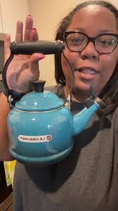 Le Creuset Demi Kettle 🫖 in the beautiful Deep Teal color. I have lots  more to share with you later today. #lecreuset #demikettle #lecreusetkettle  #tea #teadrinker #drinktea #teaislife