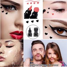 Go Ho Black Liquid Eyeliner Stamp,Eyeliner Stamp Makeup With Shape of  Heart,Double-Side Seal Waterproof Eyeliner Pen,Long-lasting Smudge-proof  Tattoo Tools,Eye Liner Makeup Tools,1 PC : Amazon.sg: Beauty