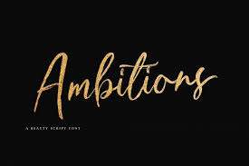 Font bros is your source for unique display fonts! Ambitions Font Ambitions Inspired By Natural Brush Typography Written In Quick Motion Using A Slightly Dry Brush Pen This Is Perfect For Branding Packaging