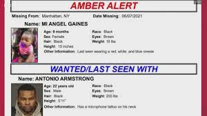 An amber alert (also amber alert) or a child abduction emergency alert (same code: Amber Alert Issued For Baby Kidnapped In Manhattan Fox61 Com