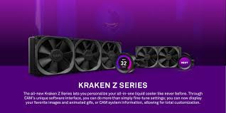 Personnalisation poussée et refroidissement optimisé. Watercooling Nzxt Kraken Z73 360mm Rl Krz73 01 5478 Fans Cooling Computers Accessories Selincanta Com